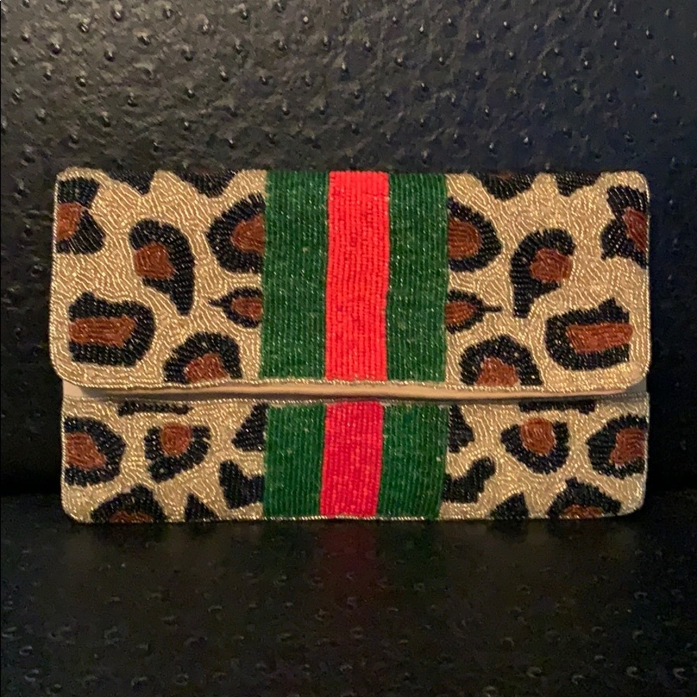Boutique Beaded clutch/shoulderbag